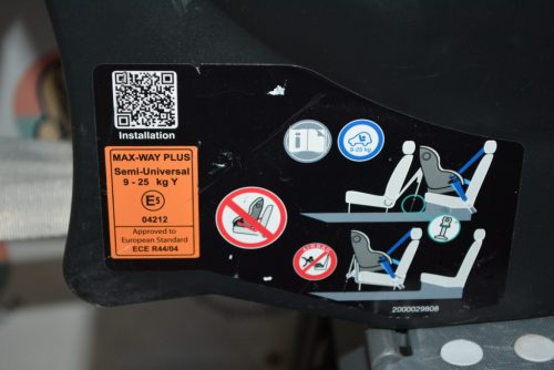 Britax Römer Max-Way Plus autós  9-25 kg gyerekülés (NEM isofixes)