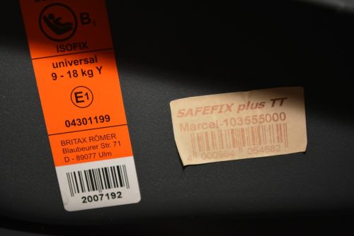 Römer Safefix Plus TT 9-18kg isofixes gyerekülés újszerű állapotban!