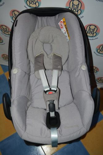 Maxi-Cosi Pebble "Earth Brown" 0-13 kg babahordozó megkímélt állapotban + MC FamilyFix rögzítőtalp