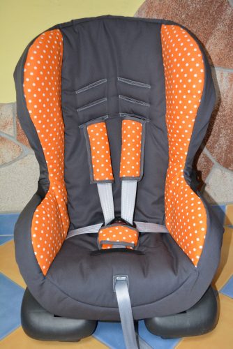 Römer Lord 9-18kg üléshuzat garnitúra szürke - narancs pöttyös
