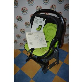   KIDDY Evoluna i-size 2 " Spring Green" + Isofix bázistalp 40-83cm HIBÁTLAN + ÚJ Nyári huzat
