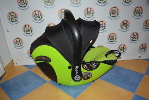 KIDDY Evoluna i-size 2 " Spring Green" + Isofix bázistalp 40-83cm HIBÁTLAN + ÚJ Nyári huzat