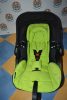 KIDDY Evoluna i-size 2 " Spring Green" + Isofix bázistalp 40-83cm HIBÁTLAN + ÚJ Nyári huzat