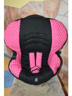   Römer Duo Isofix 9-18kg üléshuzat garnitúra  fekete - pink pöttyös 
