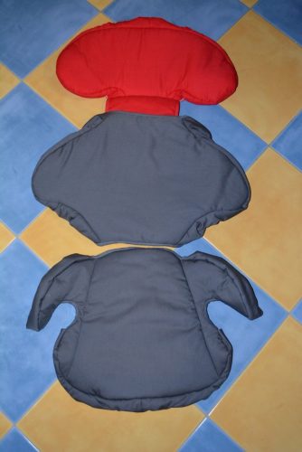 Römer Kid 15-36kg üléshuzat garnitúra szürke - piros fejrész
