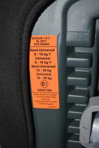 BRITAX RÖMER Evolva 123 SL SICT isofix (9-36 kg) GYÖNYÖRŰ gyerekülés (isofix és bizt.öv rögzítés!)