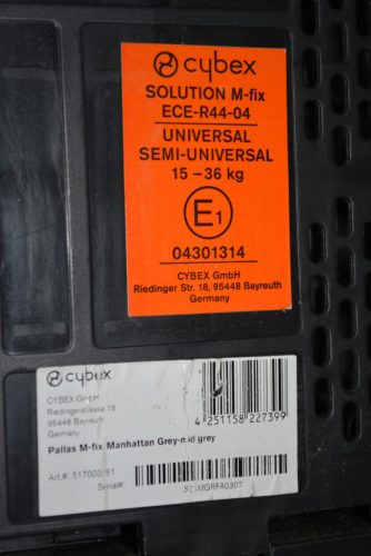 HIBÁTLAN Cybex Solution M-Fix isofix "Phantom Grey" 15-36kg gyerekülés