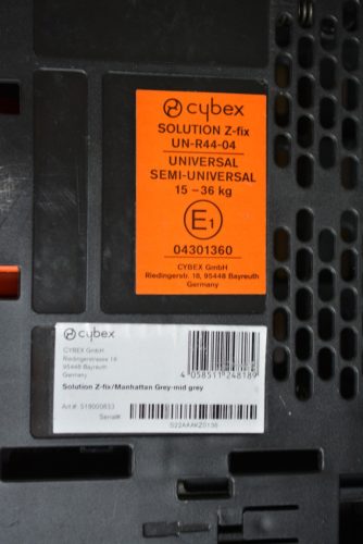 Cybex Solution Z i-Fix 100-150 cm Platinum "Manhattan Grey" HIBÁTLAN gyerekülés 4-12 év 