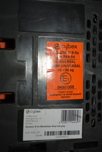 Cybex Solution S-fix Gold ISOFIX "Manhattan Grey" GYÖNYÖRŰ 15-36kg gyerekülés 