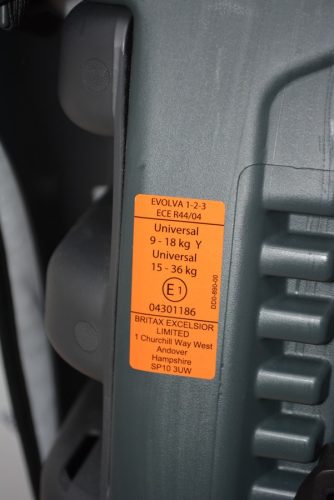 Britax Römer Evolva 1 2 3 HIBÁTLAN  gyerekülés (9-36kg-ig NEM isofixes!)