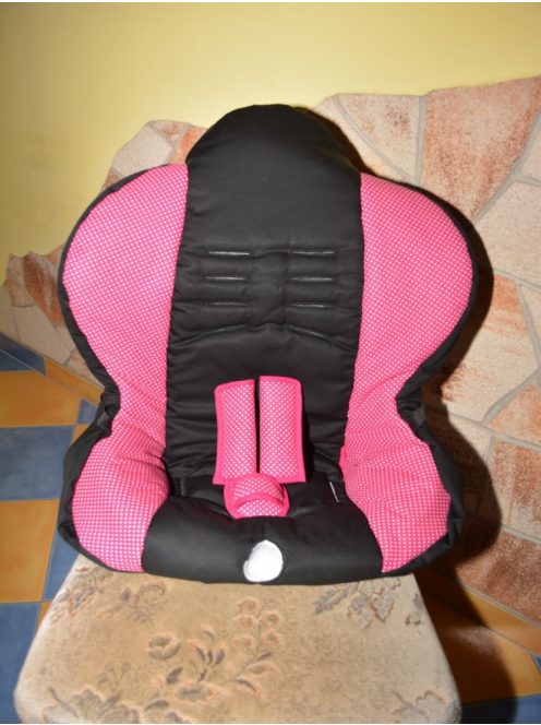 Pierre Cardin PS288 9-25kg  üléshuzat garnitúra fekete - pink pöttyös