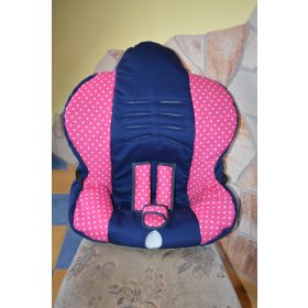   Pierre Cardin PS288 9-25kg  üléshuzat garnitúra sötétkék - pink pöttyös