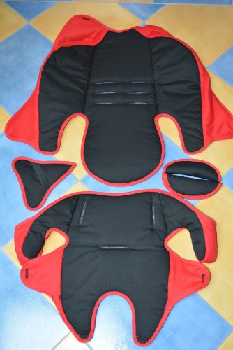 Concord Trimax 9-18kg ill. 9-36kg üléshuzat garnitúra  fekete - piros