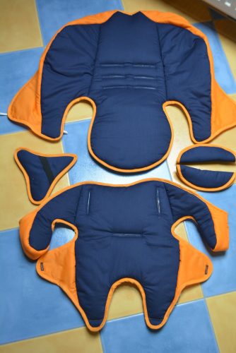 Concord Trimax 9-18kg ill. 9-36kg üléshuzat garnitúra sötétkék - narancs
