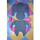 Concord Trimax 9-18kg ill. 9-36kg üléshuzat garnitúra szürke - pink pöttyös