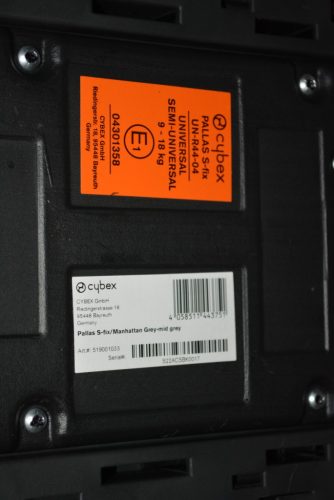 Cybex Pallas S-fix Gold "Manhattan Grey" 9-36kg HIBÁTLAN gyerekülés 