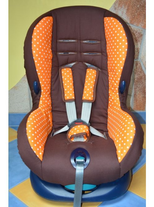 Maxi Cosi Priori SPS 9-18kg üléshuzat garnitúra barna - narancs pöttyös