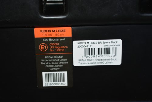 Britax Römer Kidfix M i-Size "Space Black" 100-150 cm HIBÁTLAN (2026-os) gyerekülés 4-12 év