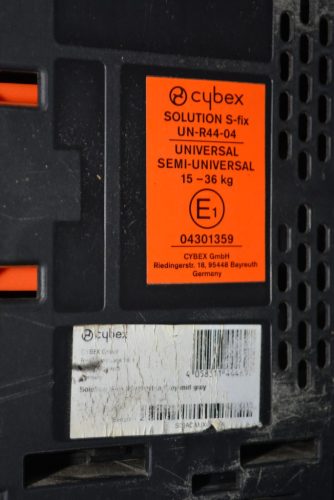 Cybex Solution S-fix Gold ISOFIX "Manhattan Grey" 15-36kg gyerekülés