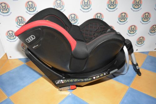 Britax Römer Dualfix I-Size (gyári AUDI) isofix "Cosmos Black-Chilli Red" HIBÁTLAN gyerekülés