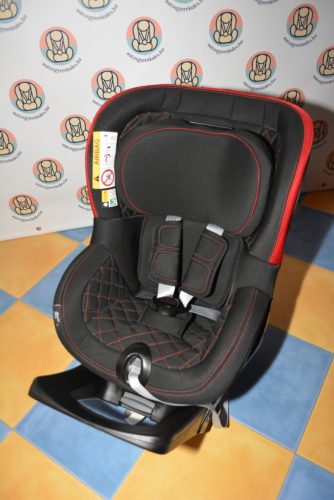 Britax Römer Dualfix I-Size (gyári AUDI) isofix "Cosmos Black-Chilli Red" HIBÁTLAN gyerekülés