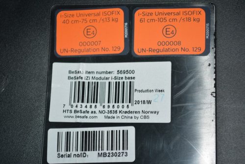 BeSafe iZi Modular i-Size Base használt, újszerű állapotú