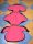 Römer Kid 15-36kg üléshuzat garnitúra pink - fekete