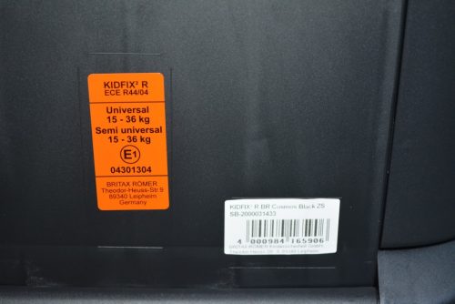 BRITAX RÖMER KIDFIX2 R "Cosmos Black" ISOFIX 15-36kg GYÖNYÖRŰ gyerekülés