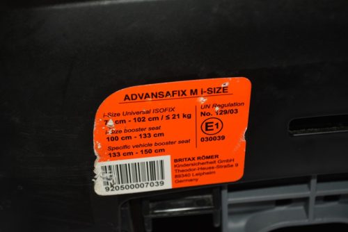 Britax Römer Advansafix M i-Size isofix 76-150cm "Cosmos Black" HIBÁTLAN gyerekülés