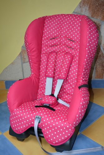 Römer King Quickfix 9-18kg üléshuzat garnitúra pink pöttyös - pink