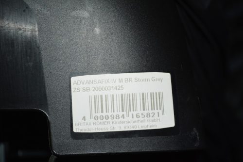 Britax Römer Advansafix IV M "Storm Grey" 9-36kg gyerekülés