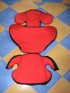   Römer Kid "nagy háttámlás" 15-36kg üléshuzat garnitúra piros - fekete 
