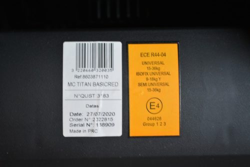 Maxi-Cosi Titan "Basic Red" 9-36kg ÚJSZERŰ gyerekülés