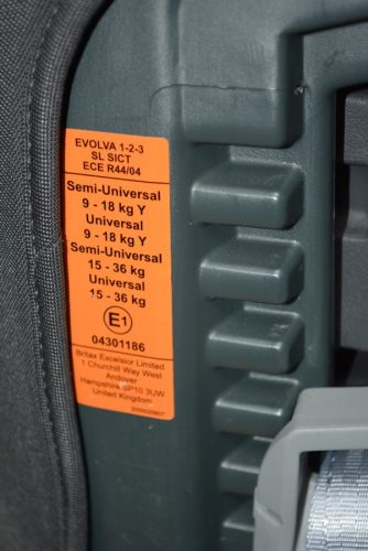 BRITAX RÖMER Evolva 123 SL SICT isofix (9-36 kg) HIBÁTLAN gyerekülés+isofix adapter (isofix és bizt.öv rögzítés!) 